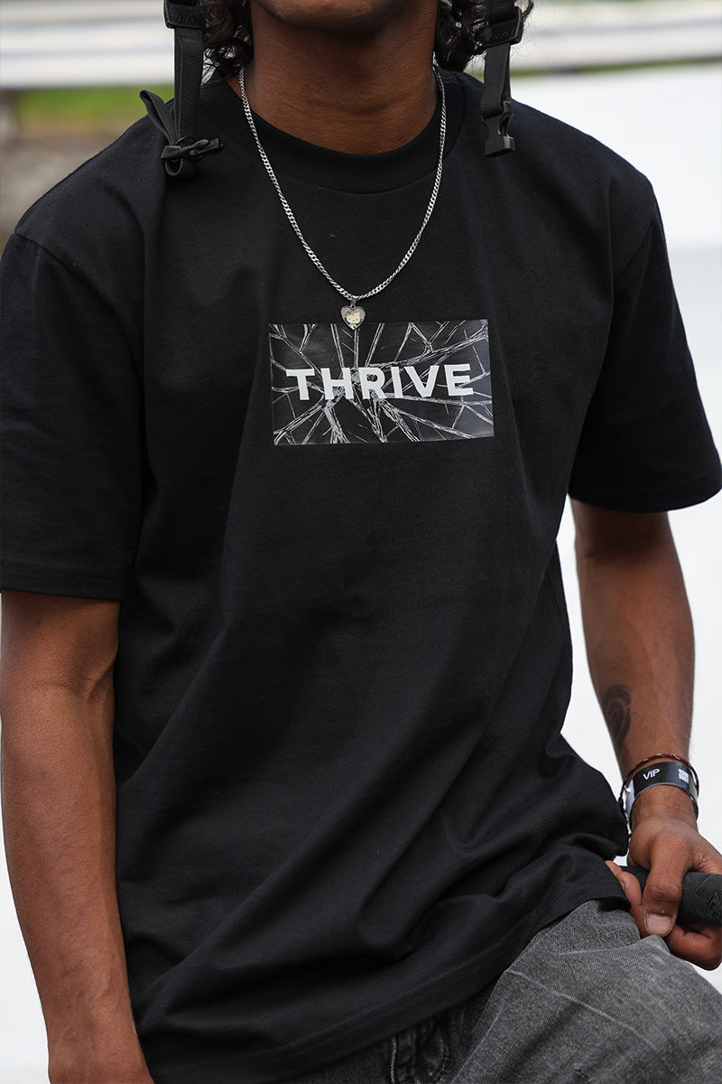 BREAK BARRIERS TEE - Black