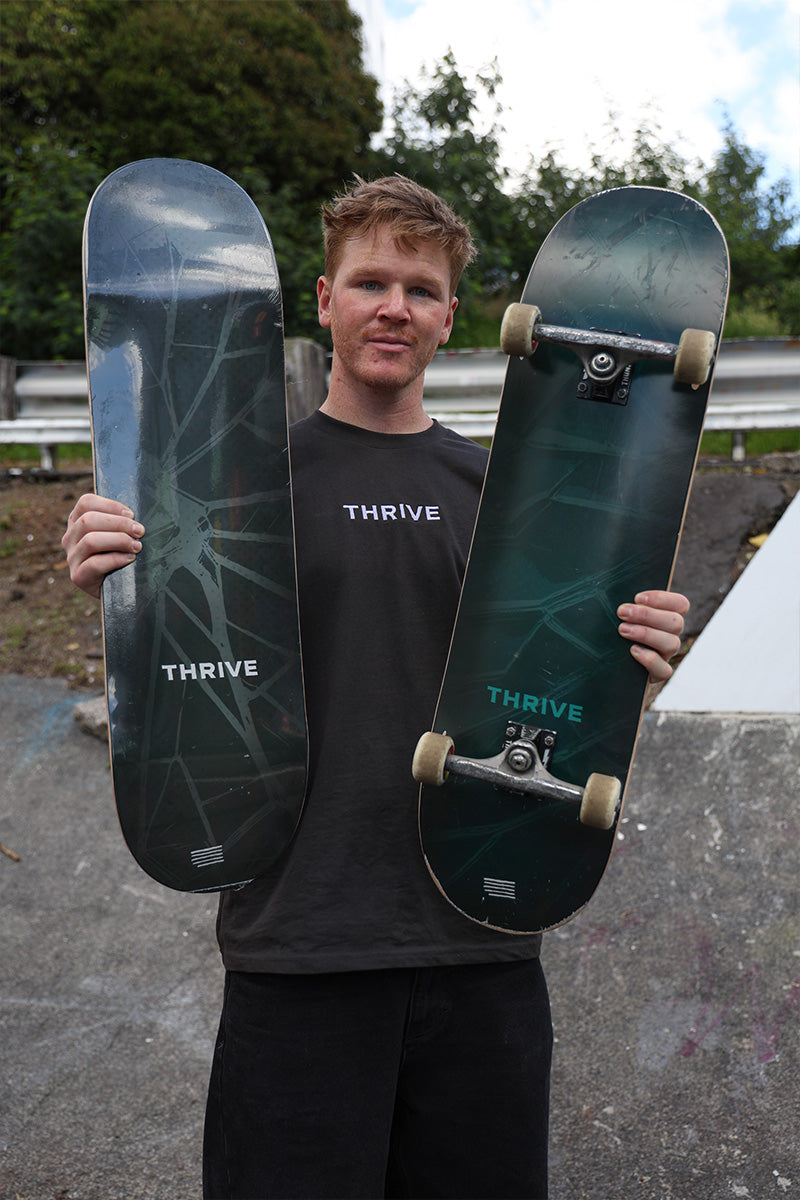 BREAK BARRIERS SKATEBOARD DECK - White