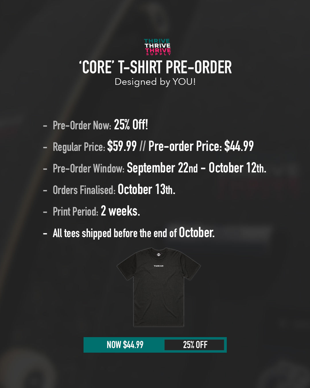 CORE T-SHIRT (PRE-ORDER)